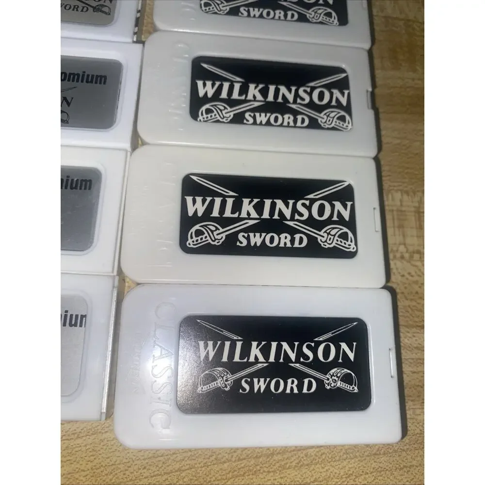 New Lot Of 10 Boxes Wilkinson Sword Bonded Vintage Razor Blades Made In England